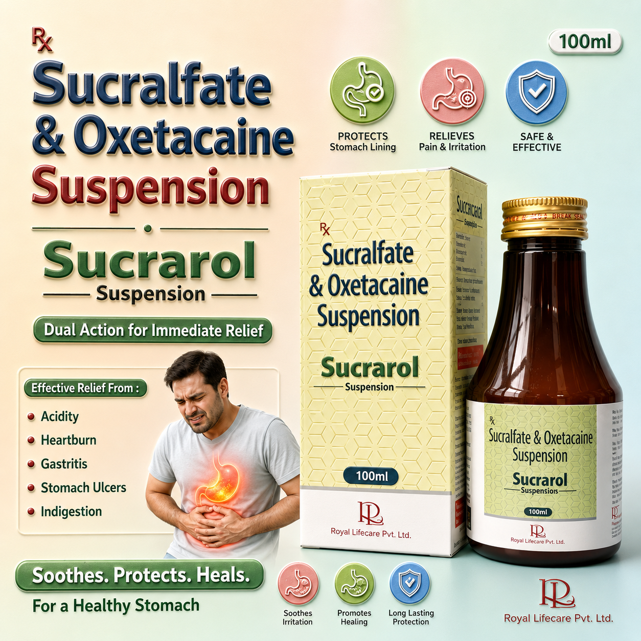 SUCRAROL 100ml , Mrp : 150.00