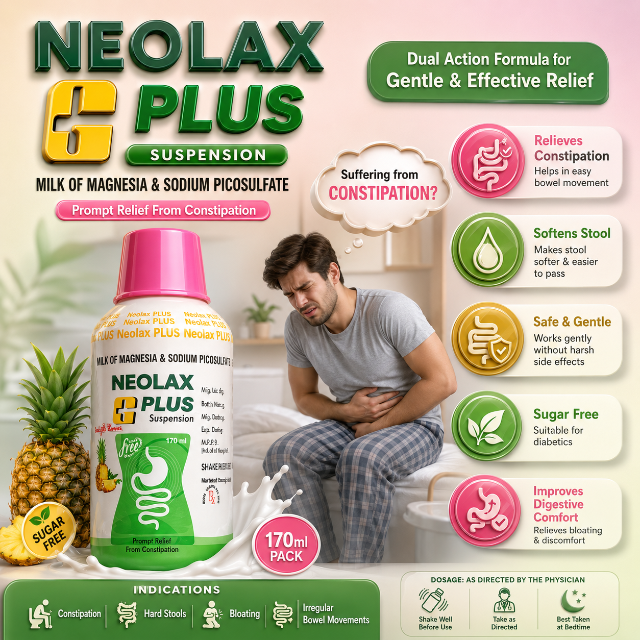 NEOLAX PLUS Susp. , Mrp : 170.00