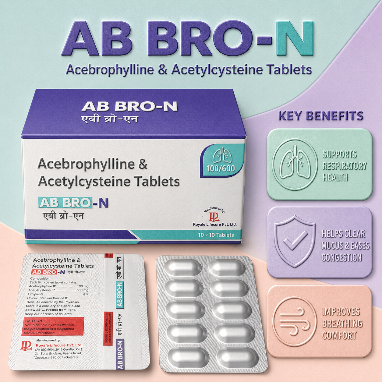 AB BRO-N , Mrp. : 230.00 / 10 Tablet - Image 2