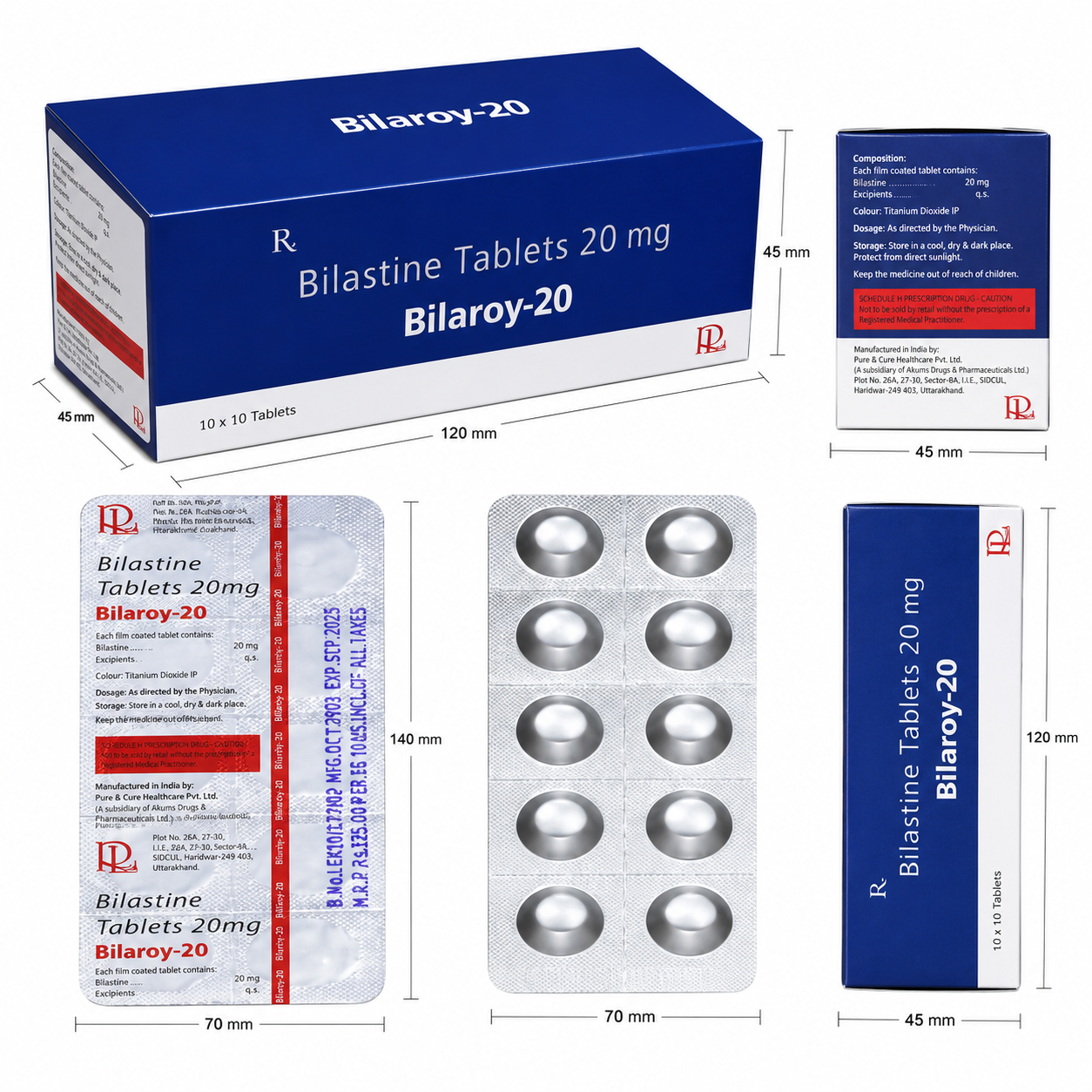 BILAROY-20 , Mrp. : 117.00/10 Tab. - Image 4