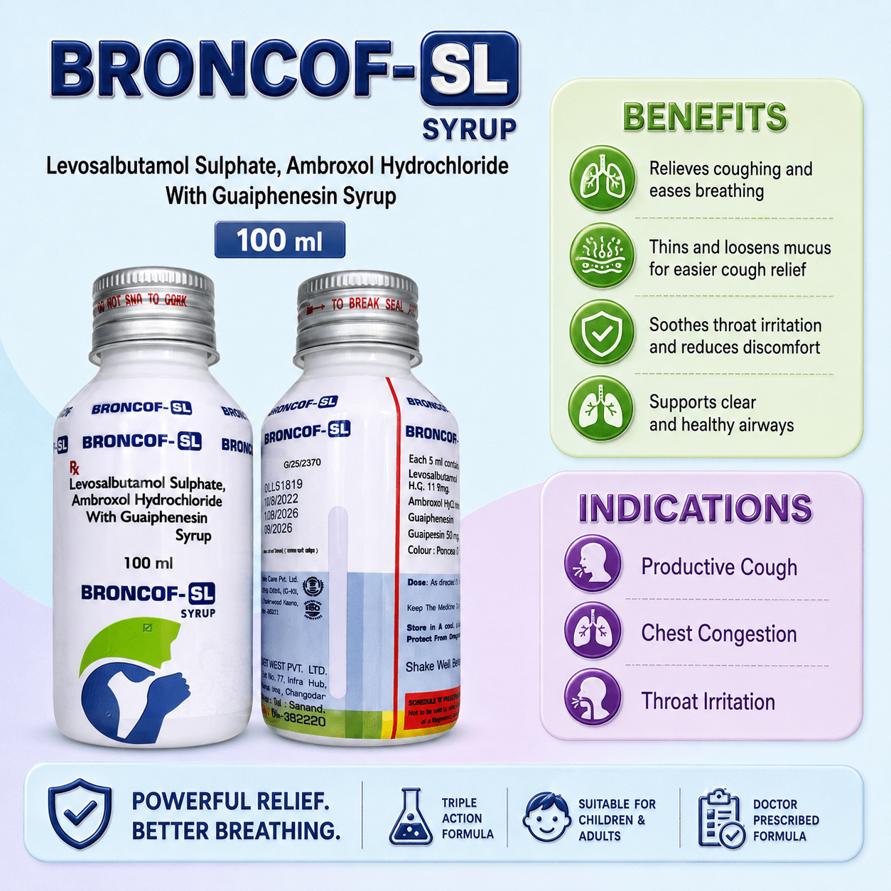 BRONCOF-LS Syrup , Mrp : 115.00 - Image 3