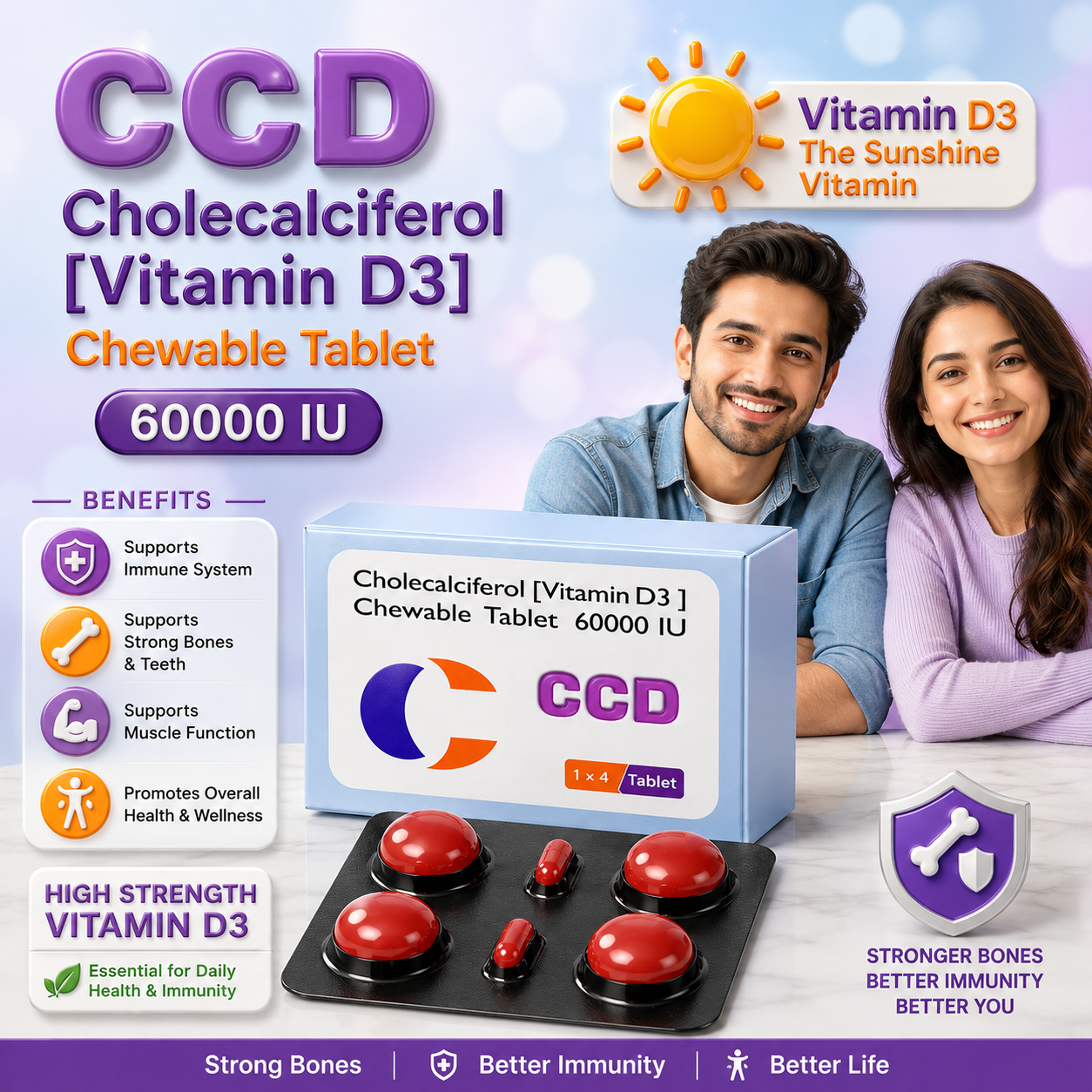 CCD , Mrp : 96.00 / 4 Tablet