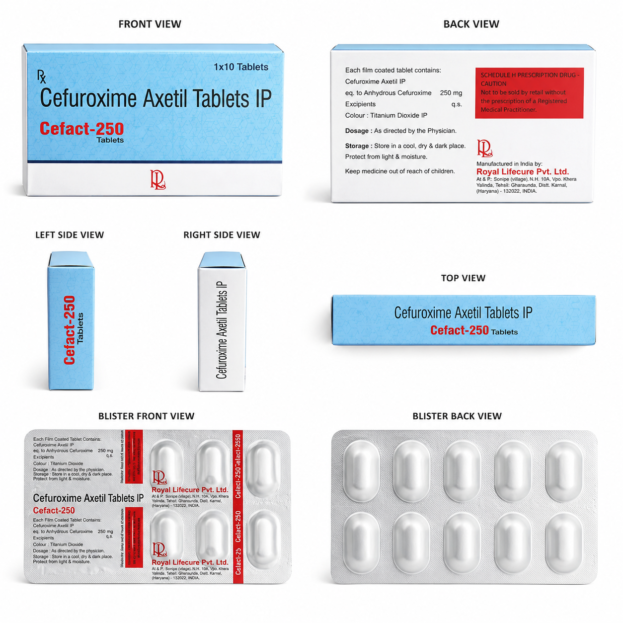 CEFACT 250 , Mrp : 271.00/10 Tab. - Image 4