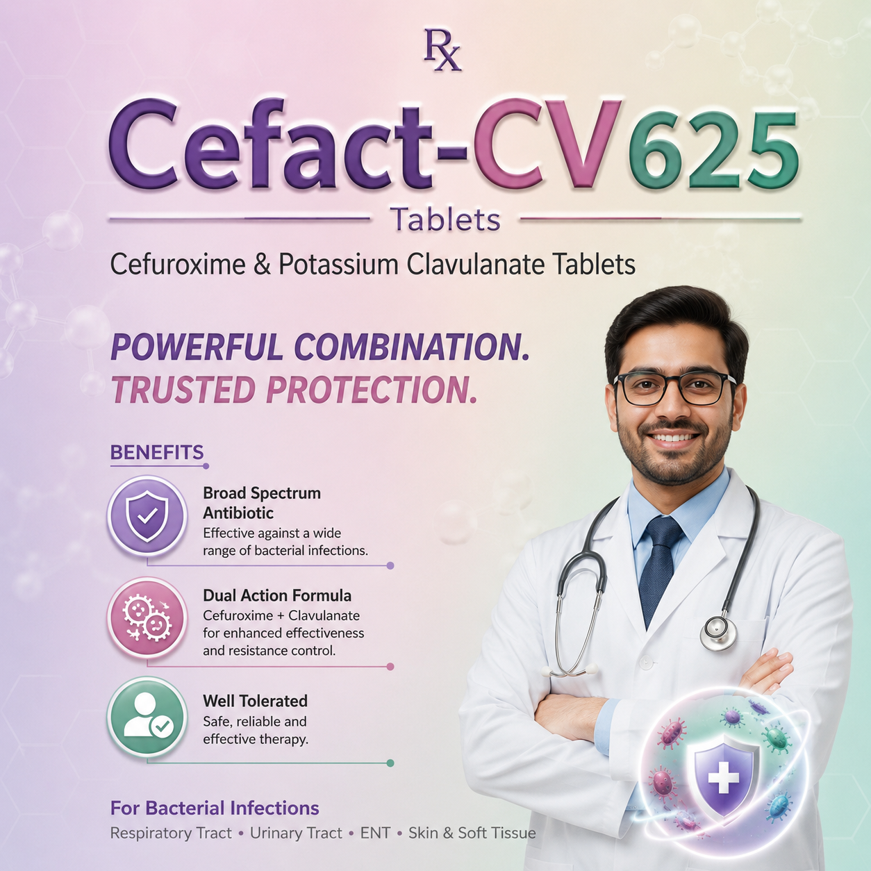 CEFACT-CV , Mrp : 450.00/6 Tab. - Image 2