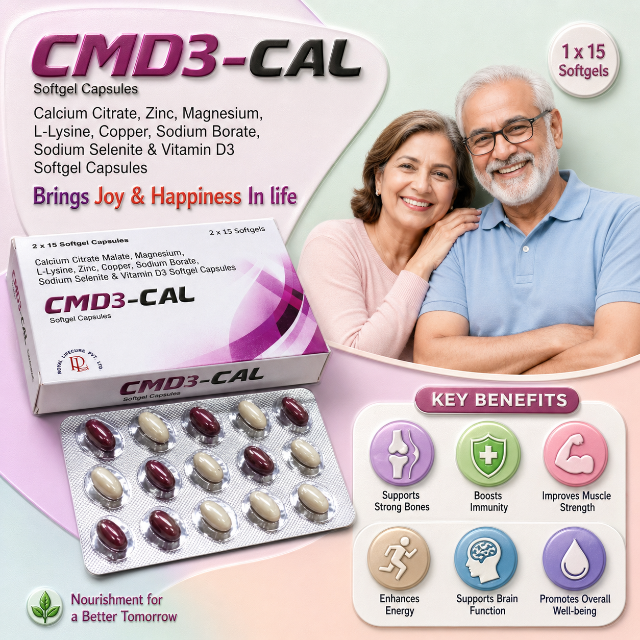 CMD3-CAL , Mrp : 100.00/15 Cap.