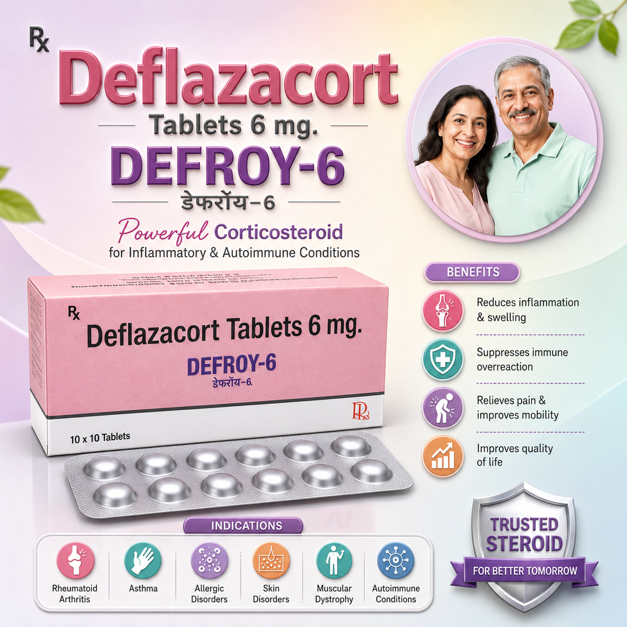 DEFROY-6 , Mrp : 148.00 / 10 Tablet