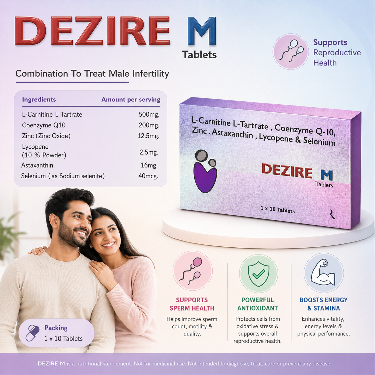 DEZIRE-M , Mrp : 450.00 / 10 Tablet - Image 3
