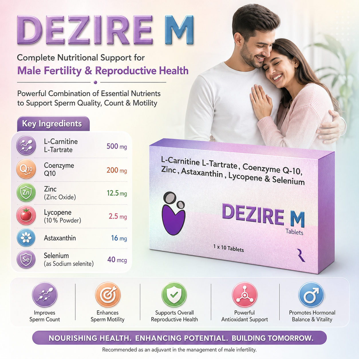 DEZIRE-M , Mrp : 450.00 / 10 Tablet