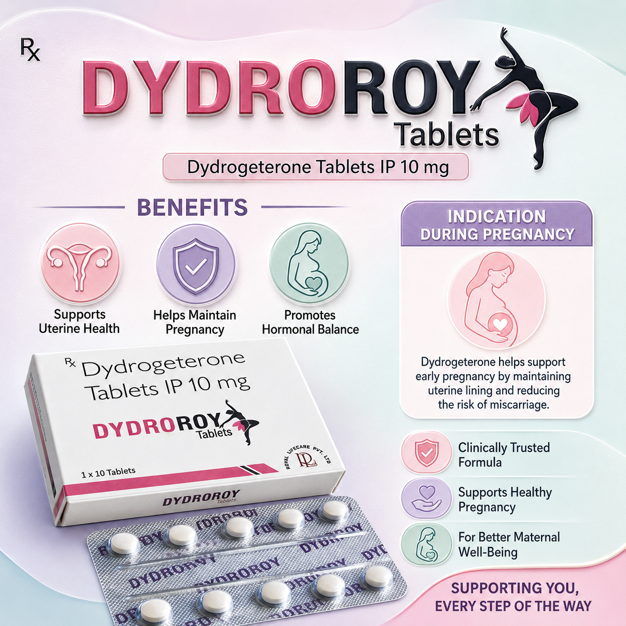 DYDROROY , Mrp. 650.00 / Tablet
