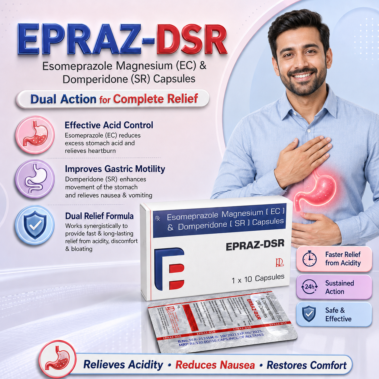 EPRAZ-DSR , Mrp. 136.00 / Capsule