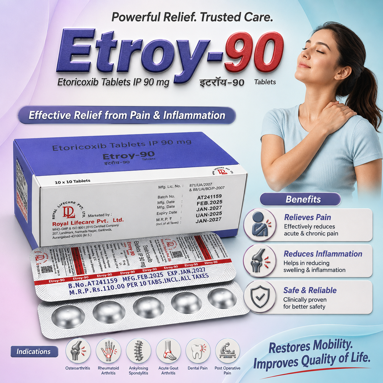 ETROY-90, Mrp : 103.00 / 10 Tablet - Image 2