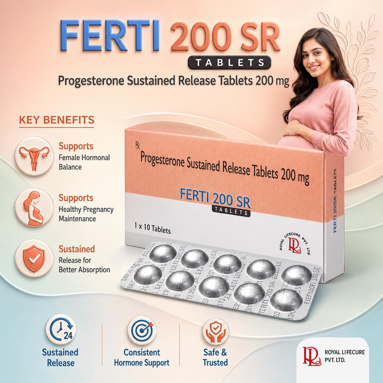 FERTI-200 SR , Mrp : 390.00/10 Tab.