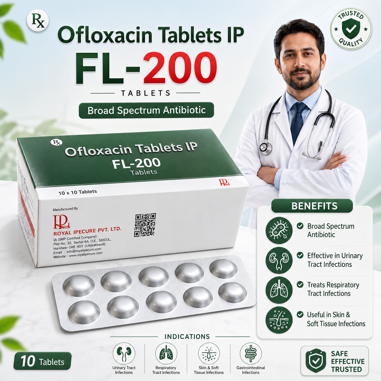 FL-200 , Mrp : 80.00 / 10 Tablet - Image 2