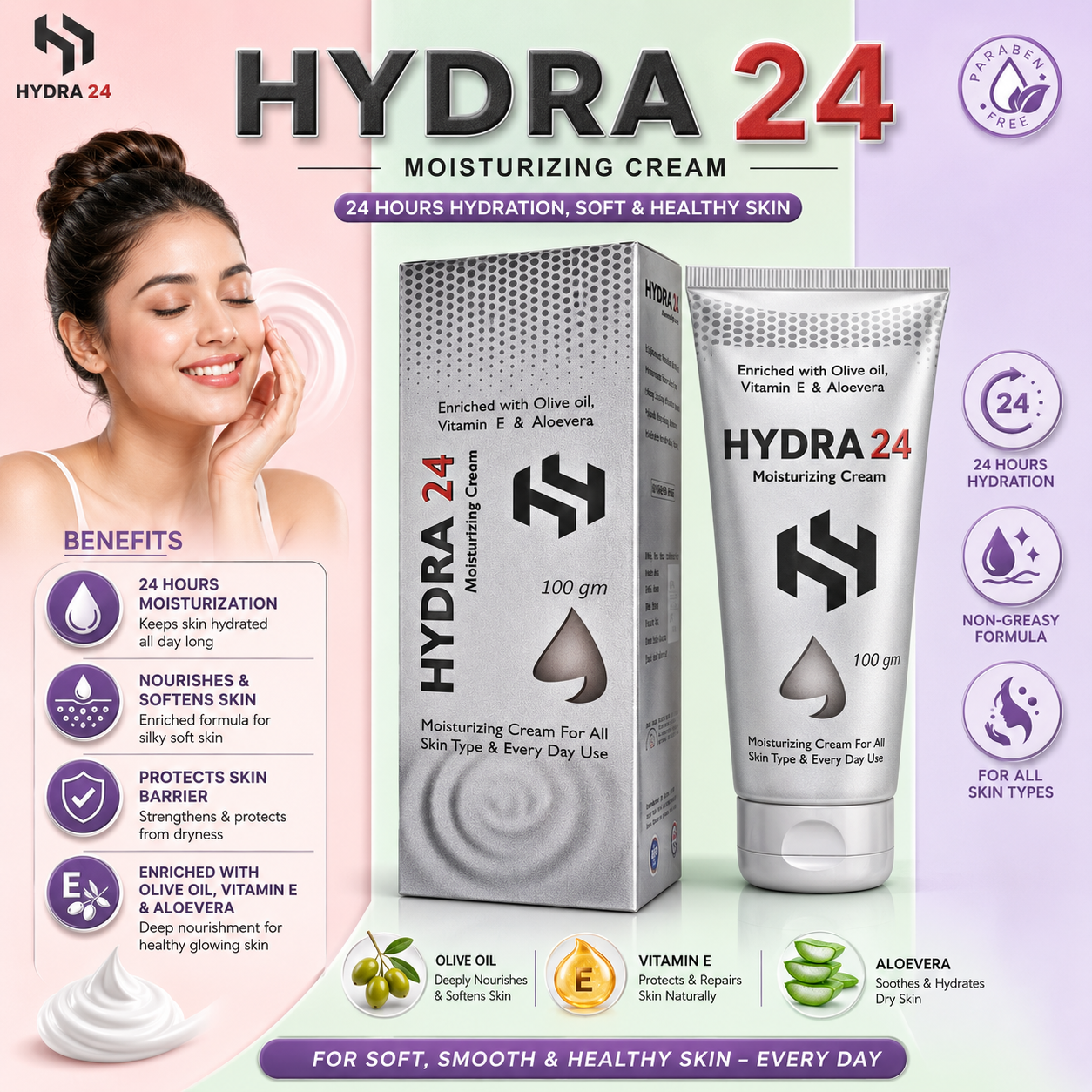 HYDRA 24 CREAME , Mrp : 169.00 - Image 2