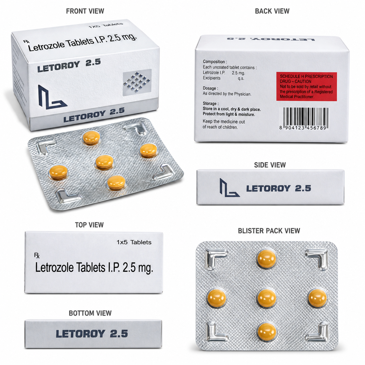 LETOROY-2.5 , Mrp : 157.00 / 5 Tablet - Image 2