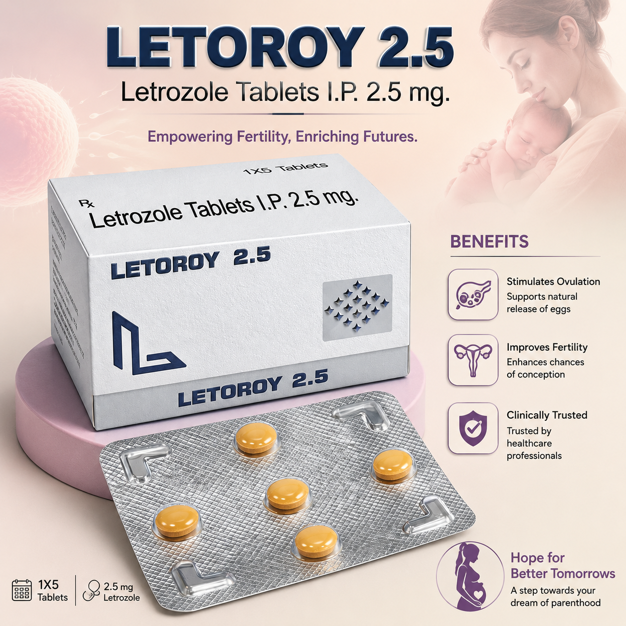LETOROY-2.5 , Mrp : 157.00 / 5 Tablet - Image 3