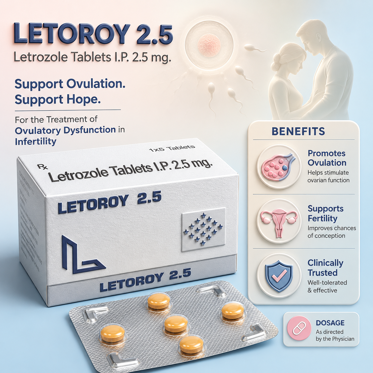 LETOROY-2.5 , Mrp : 157.00 / 5 Tablet