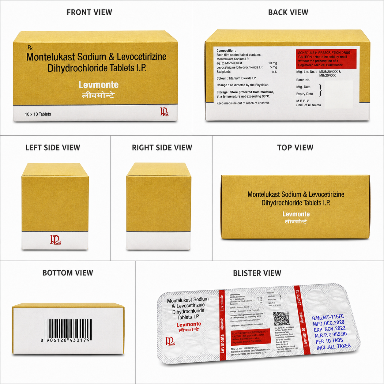 LEVMONTE , Mrp : 89.00 / 10 Tablet - Image 4