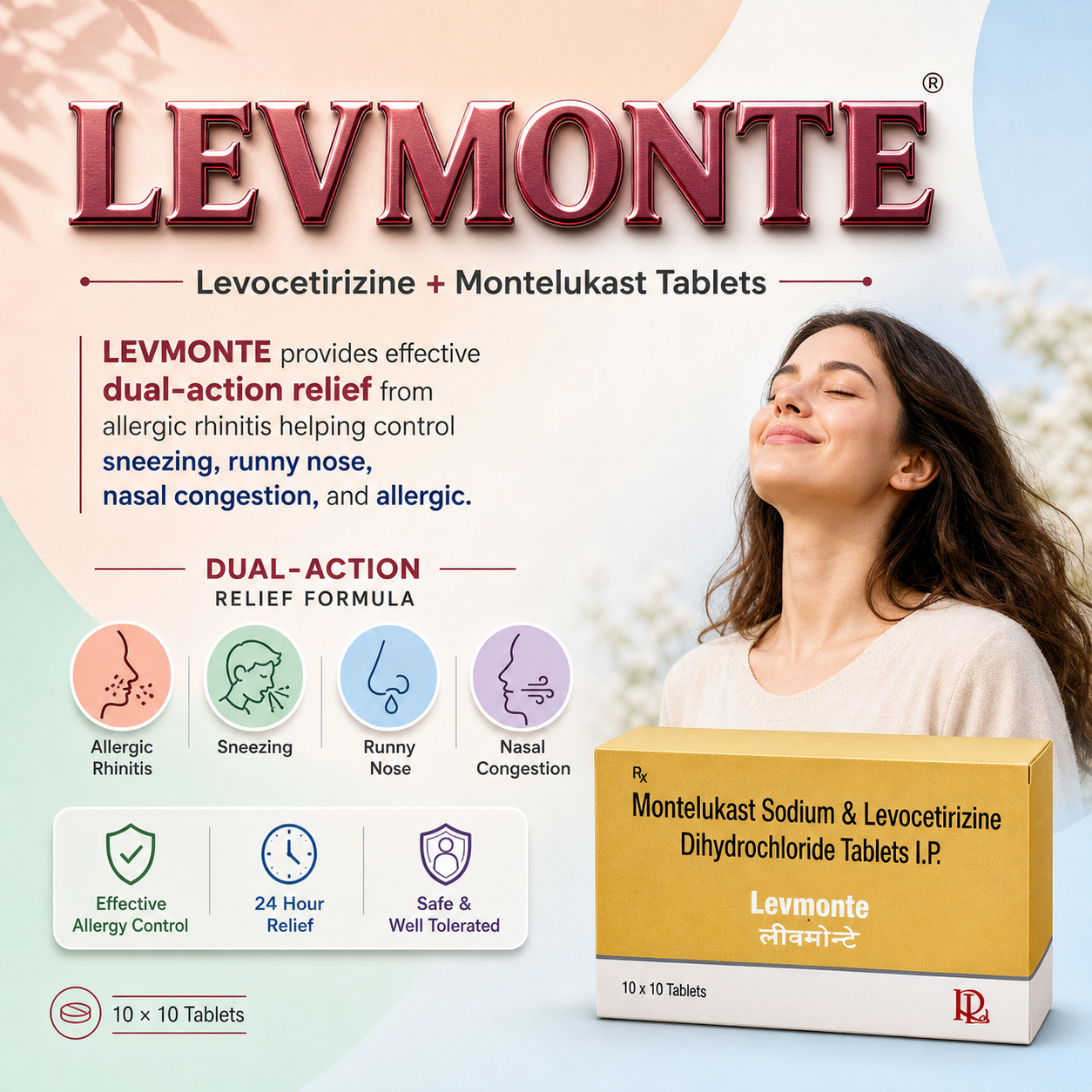 LEVMONTE , Mrp : 89.00 / 10 Tablet - Image 2
