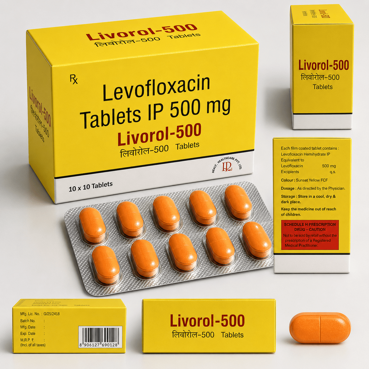 LIVOROL-500 , Mrp : 96.00/10 Tab. - Image 4