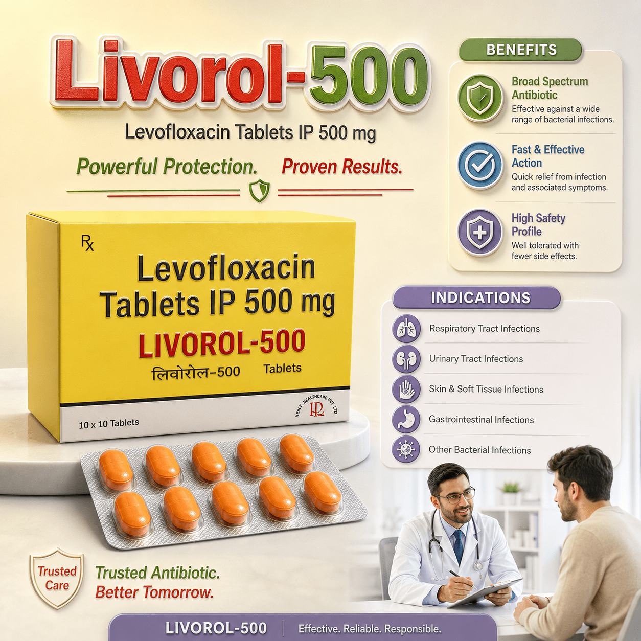 LIVOROL-500 , Mrp : 96.00/10 Tab. - Image 2