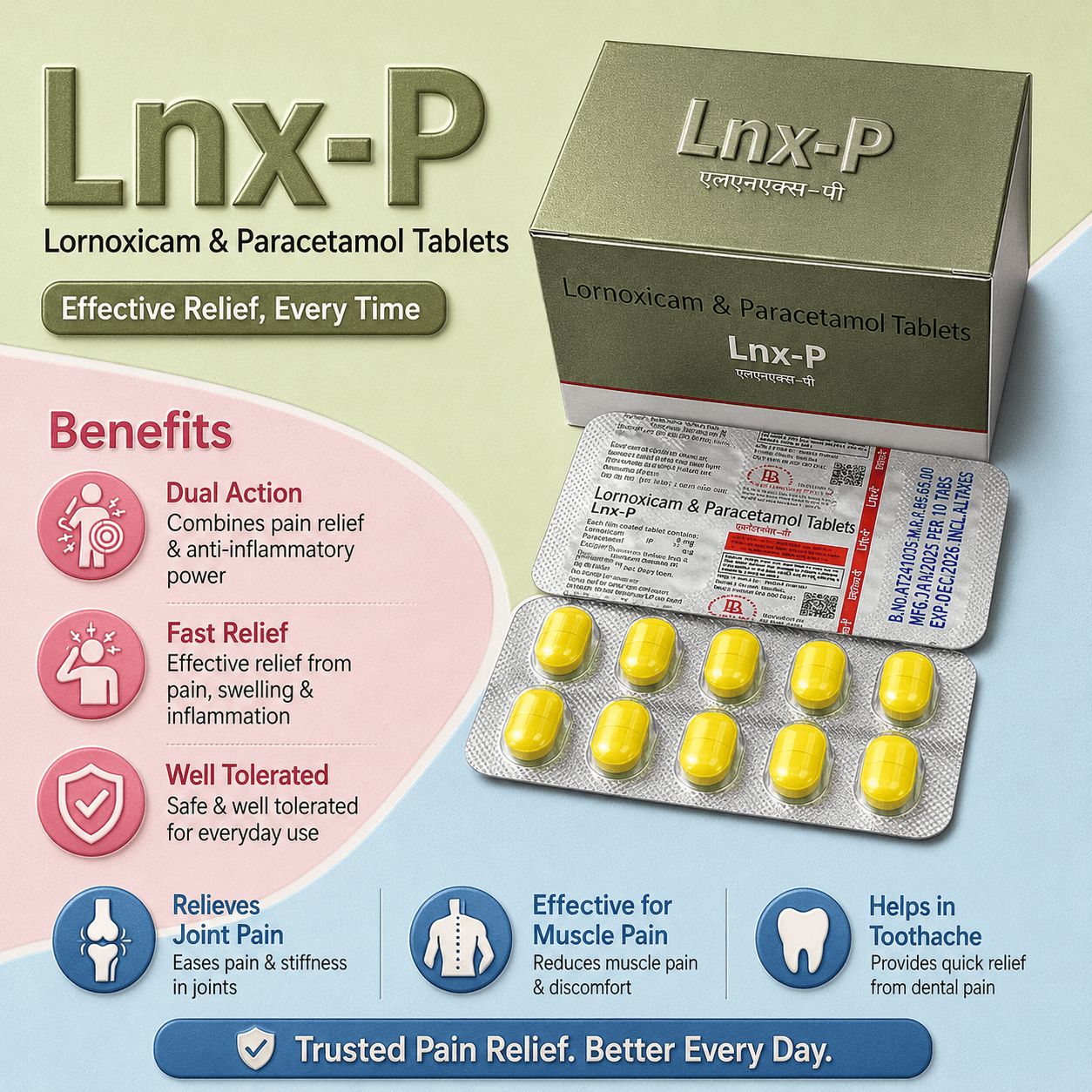 LNX-P , Mrp : 95.00 / 10 Tablet - Image 3