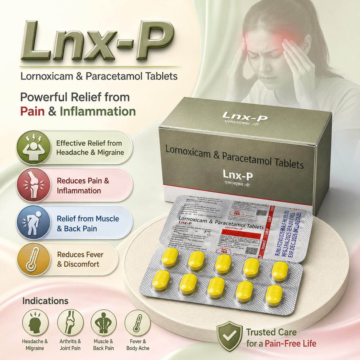 LNX-P , Mrp : 95.00 / 10 Tablet - Image 2