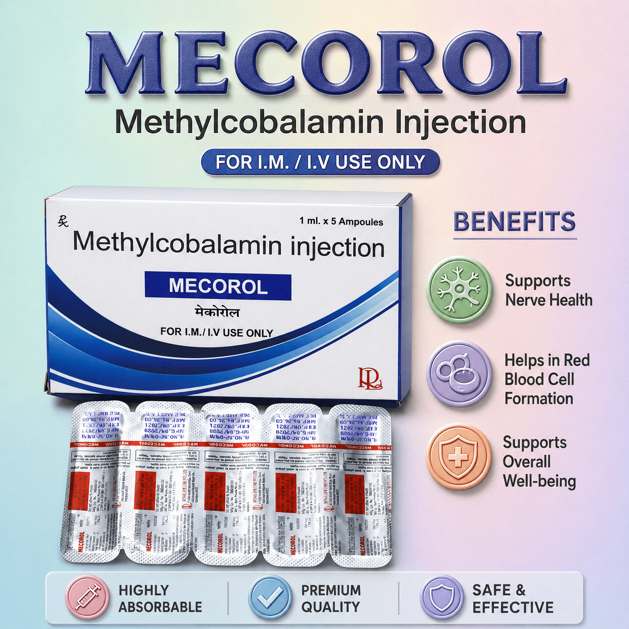 MECOROL Injection , Mrp : 32.00 - Image 3