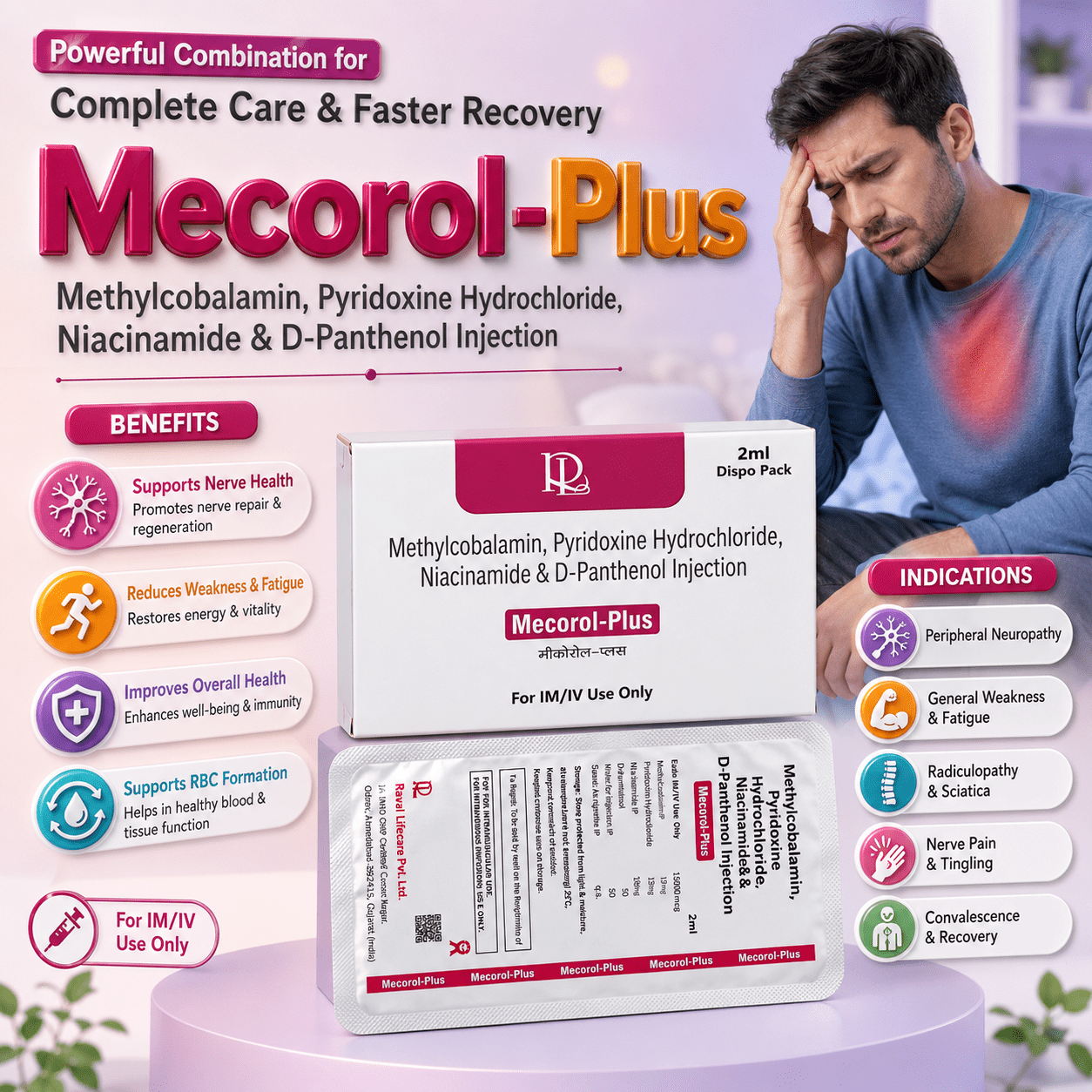 MECOROL PLUS Inj. , Mrp : 102.00 - Image 3