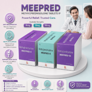 MEEPRED-4 , Mrp : 62.00 / 10 Tab.