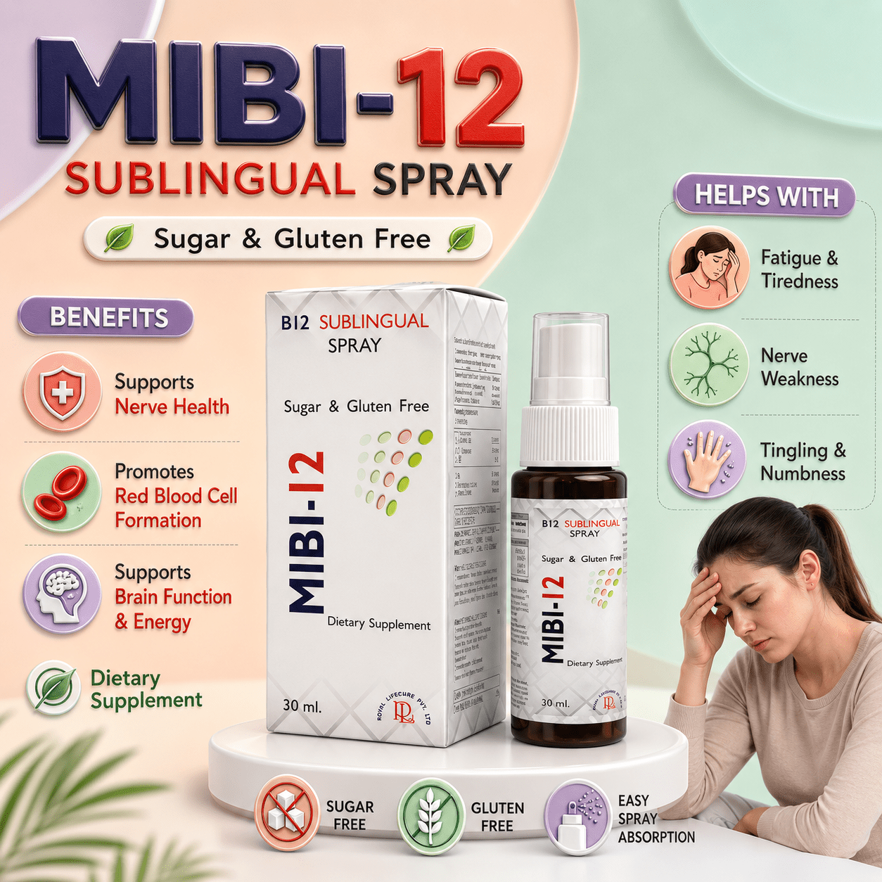 MIBI-12 Spray , Mrp : 392.00 - Image 2