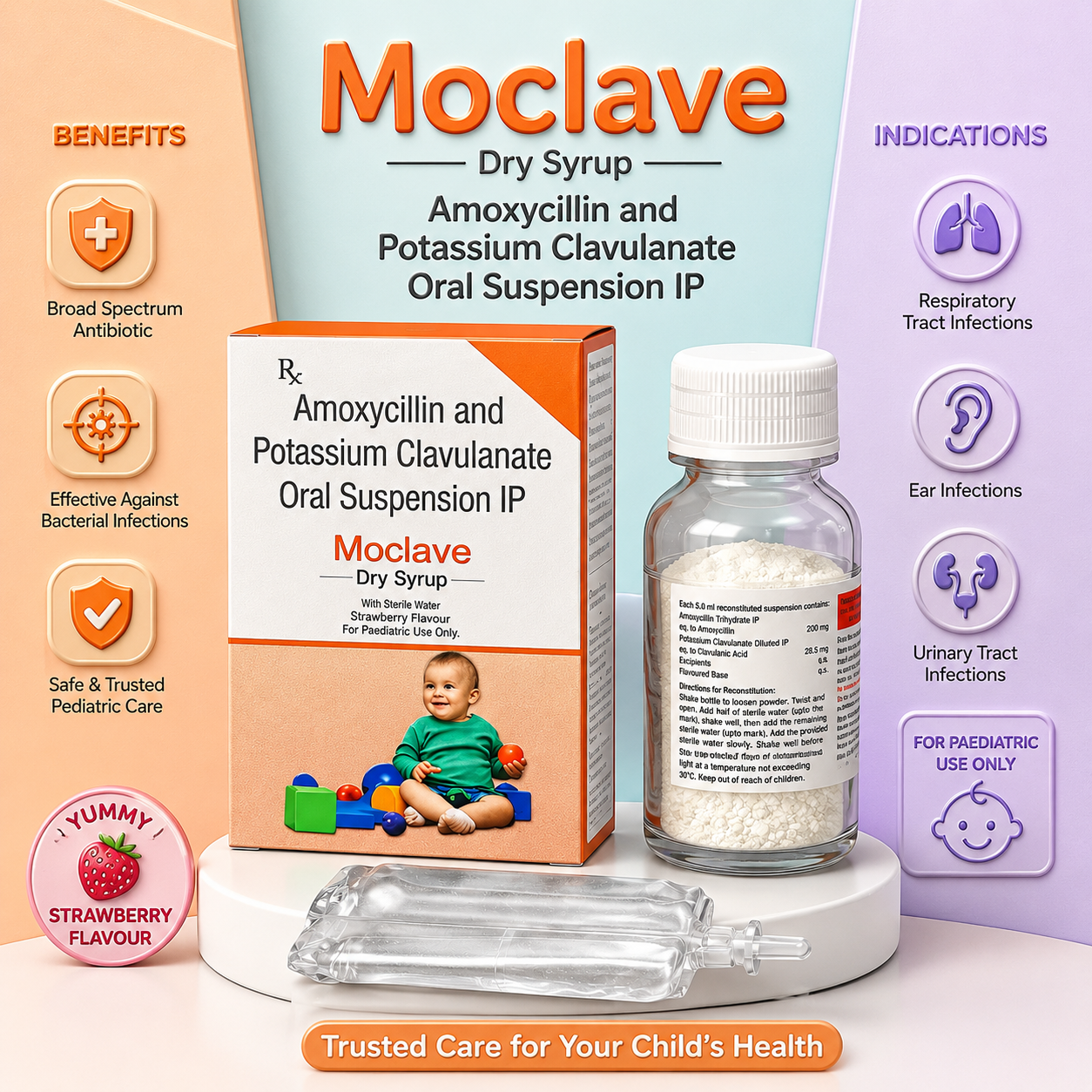 MOCLAVE Dry Syrup , Mrp : 65.00 - Image 3