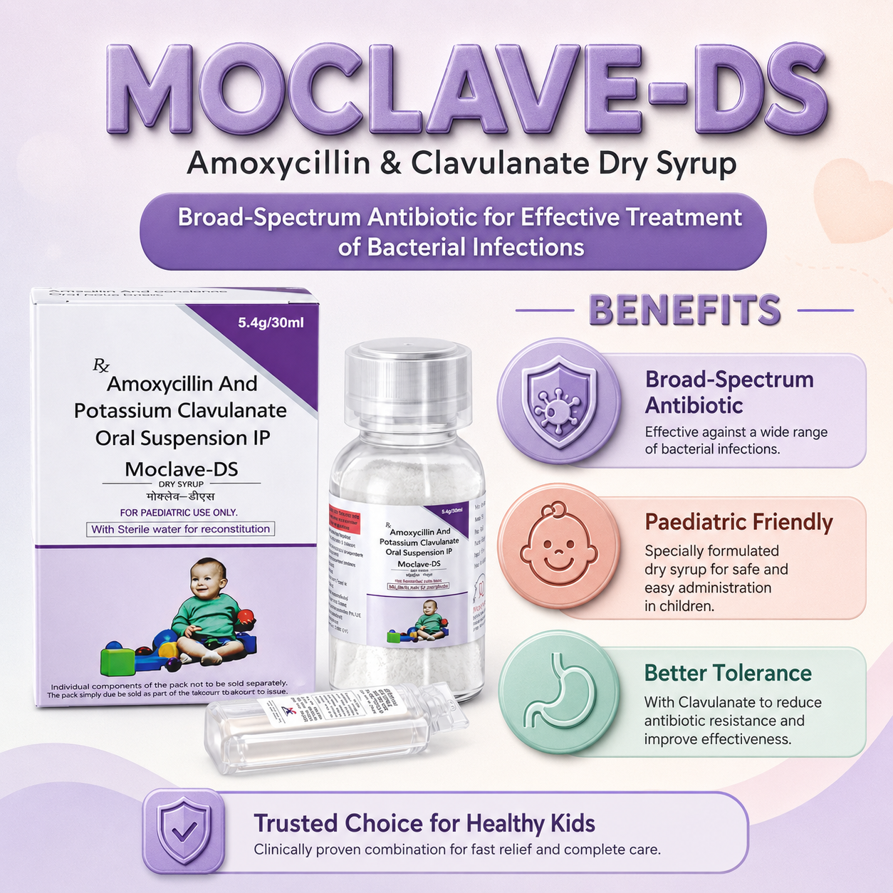 MOCLAVE-DS Syrup , Mrp : 190.00