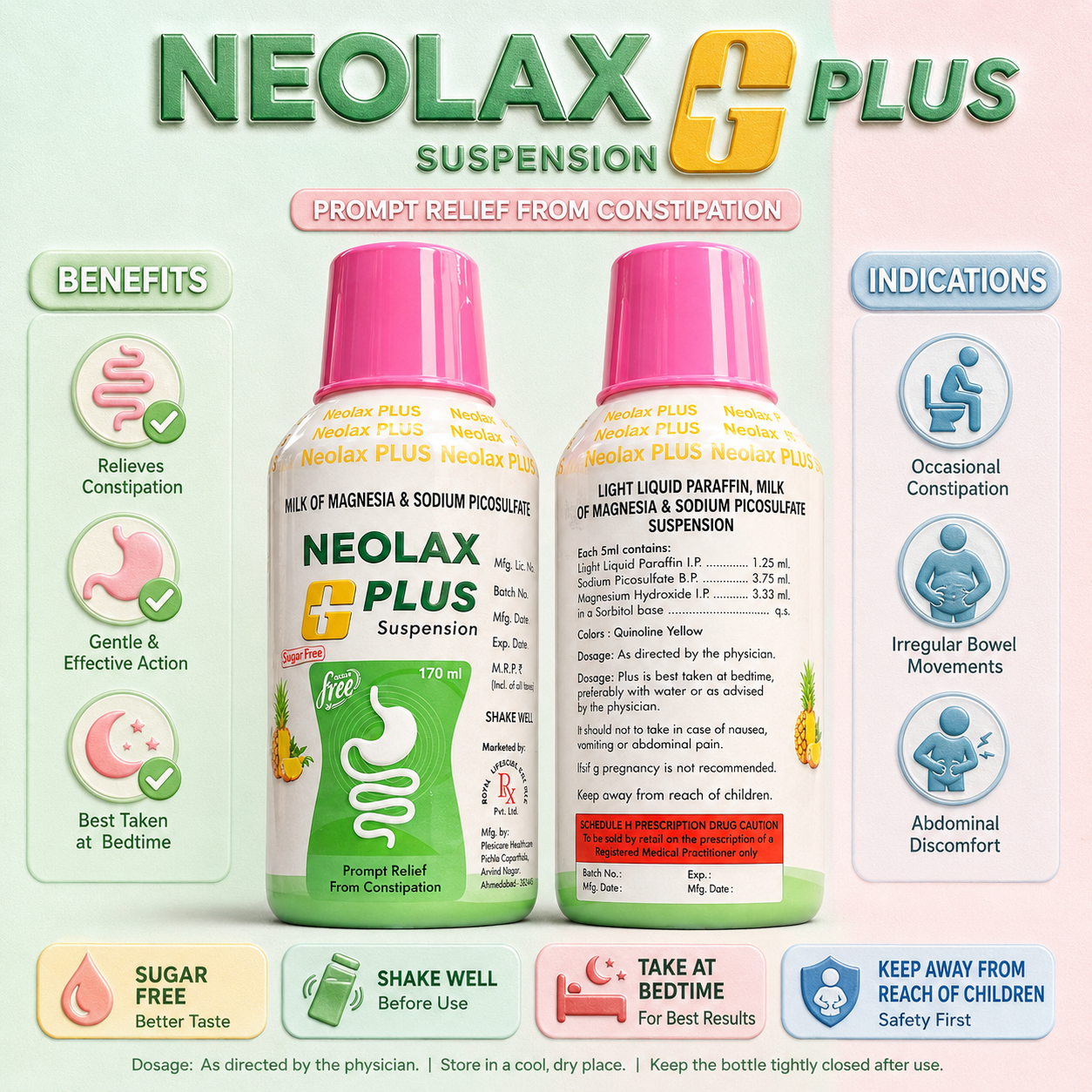 NEOLAX PLUS Susp. , Mrp : 170.00 - Image 3
