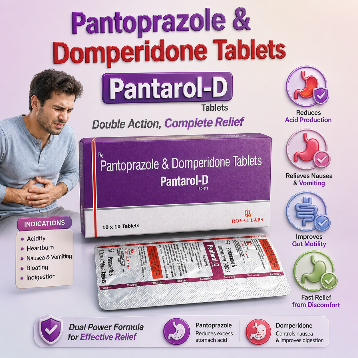 PANTAROL-D , Mrp : 86.00 / 10 Tablet - Image 2