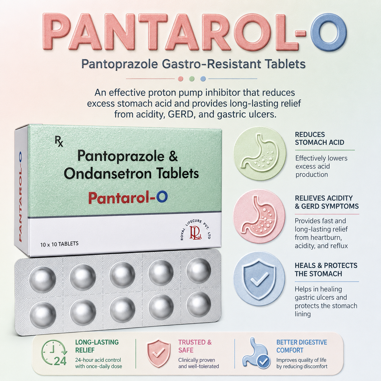 PANTAROL-O , Mrp : 88.00/10 Tab. - Image 2