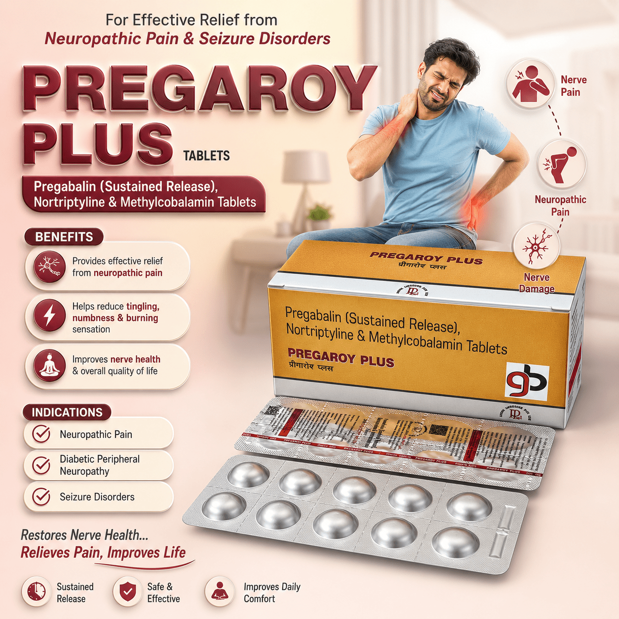 PREGA-PLUS ,Mrp:207.00/10 Tab. - Image 2