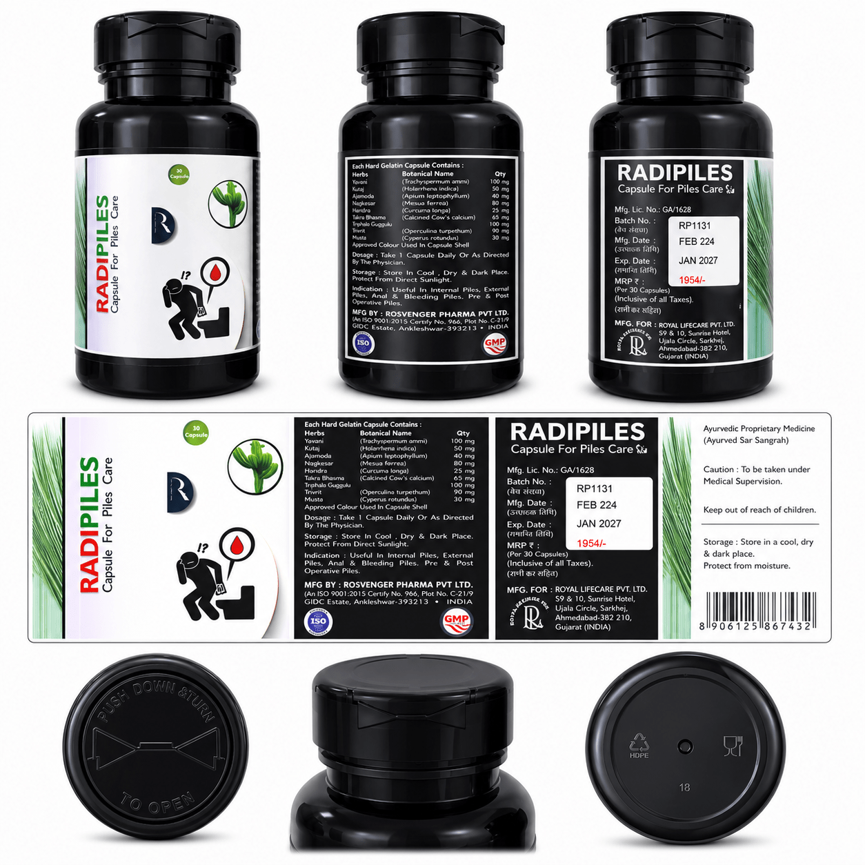 RADIPILES , Mrp : 182.00 / 30 Cap. - Image 4