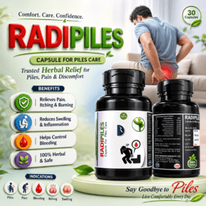 RADIPILES , Mrp : 182.00 / 30 Cap.
