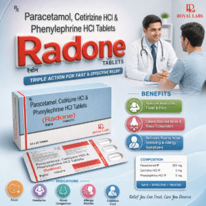 RADONE , Mrp : 43.00 / 10 Tablet