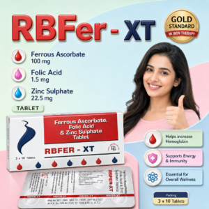 RBFER-XT , Mrp. : 120.00 / 10 Tablet