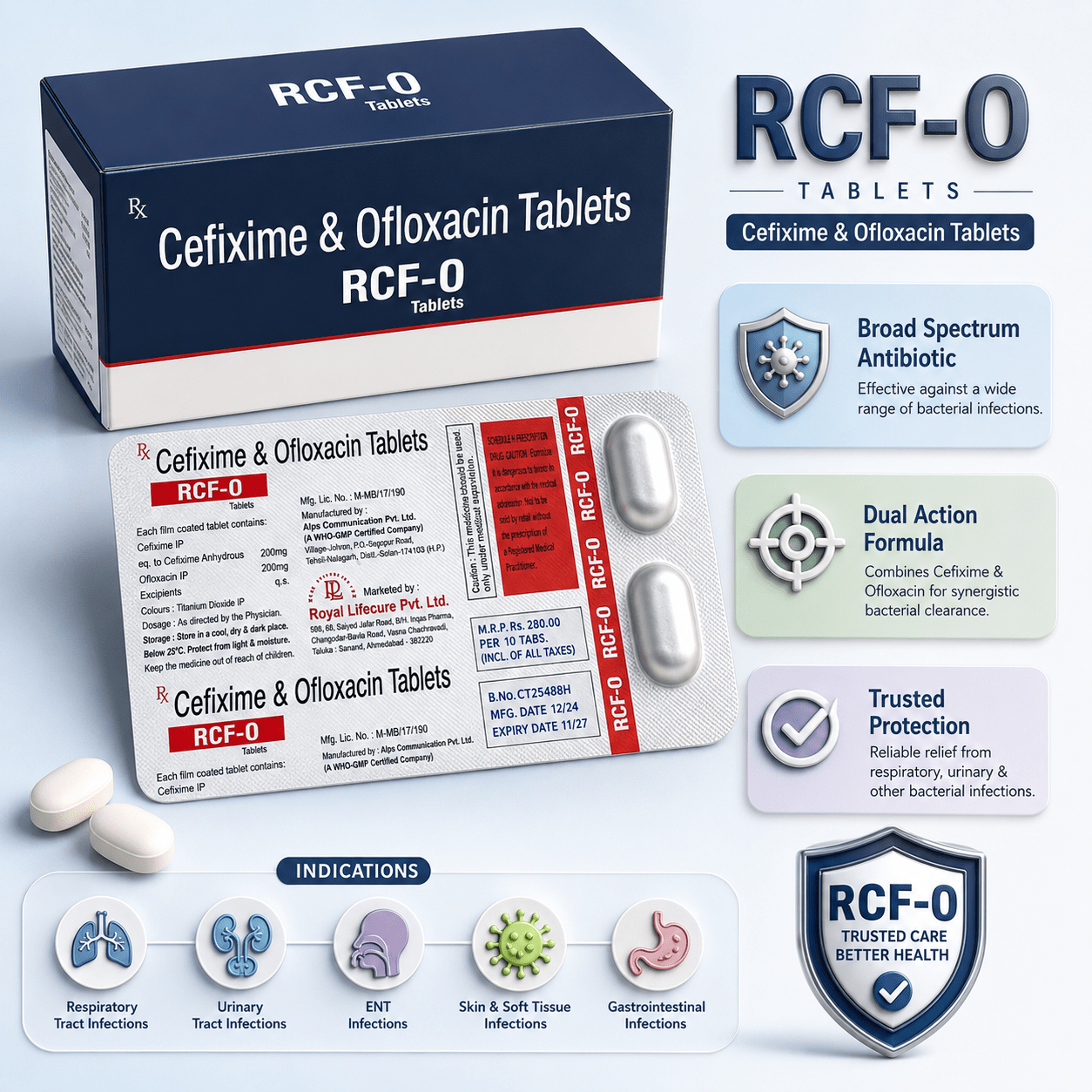 RCF-O , Mrp : 280.00 / 10 Tablet - Image 4