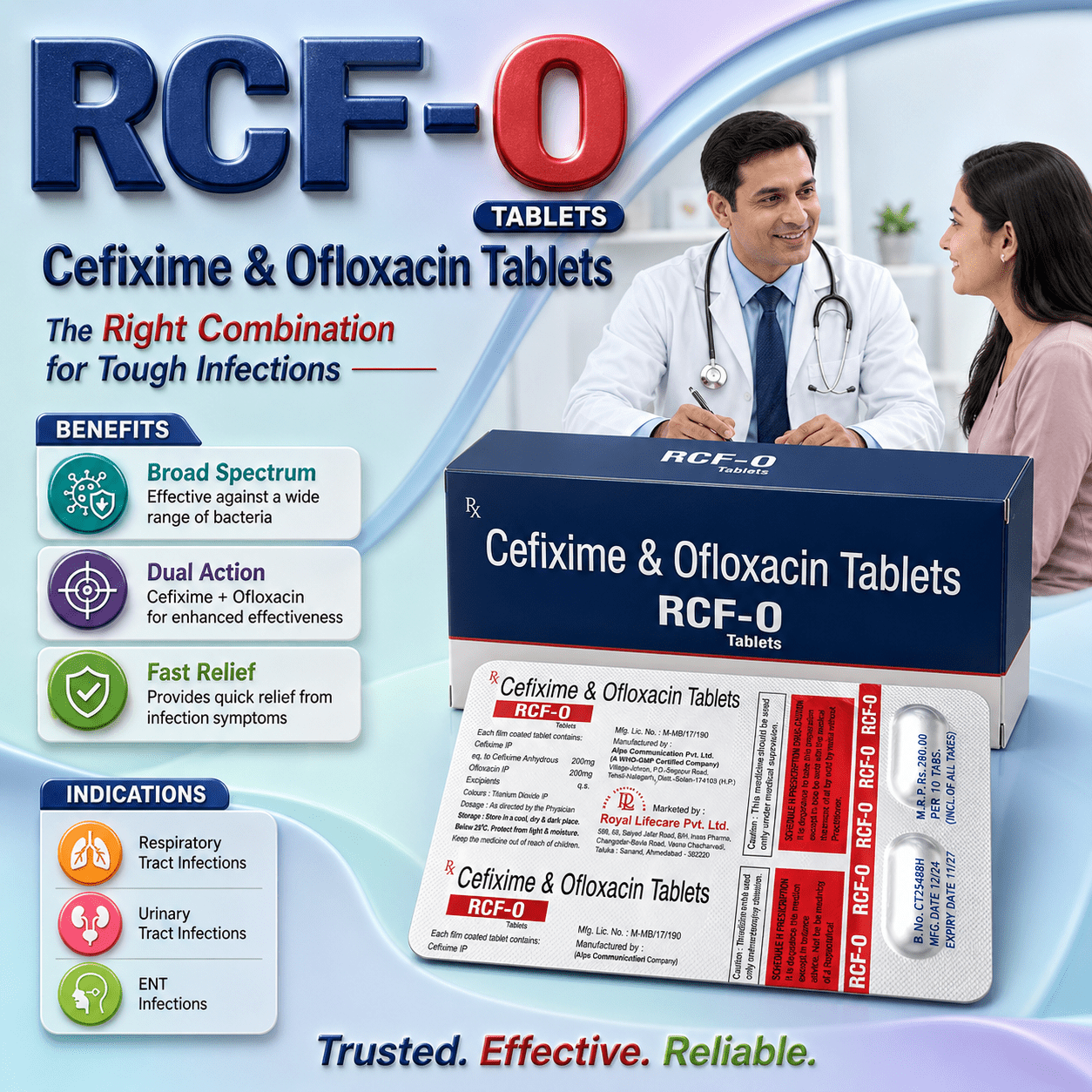 RCF-O , Mrp : 280.00 / 10 Tablet - Image 2
