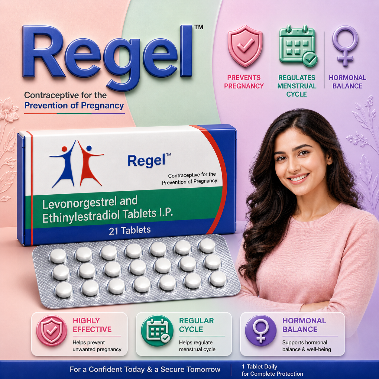 REGEL , Mrp : 126.00 / 21 Tablet - Image 2