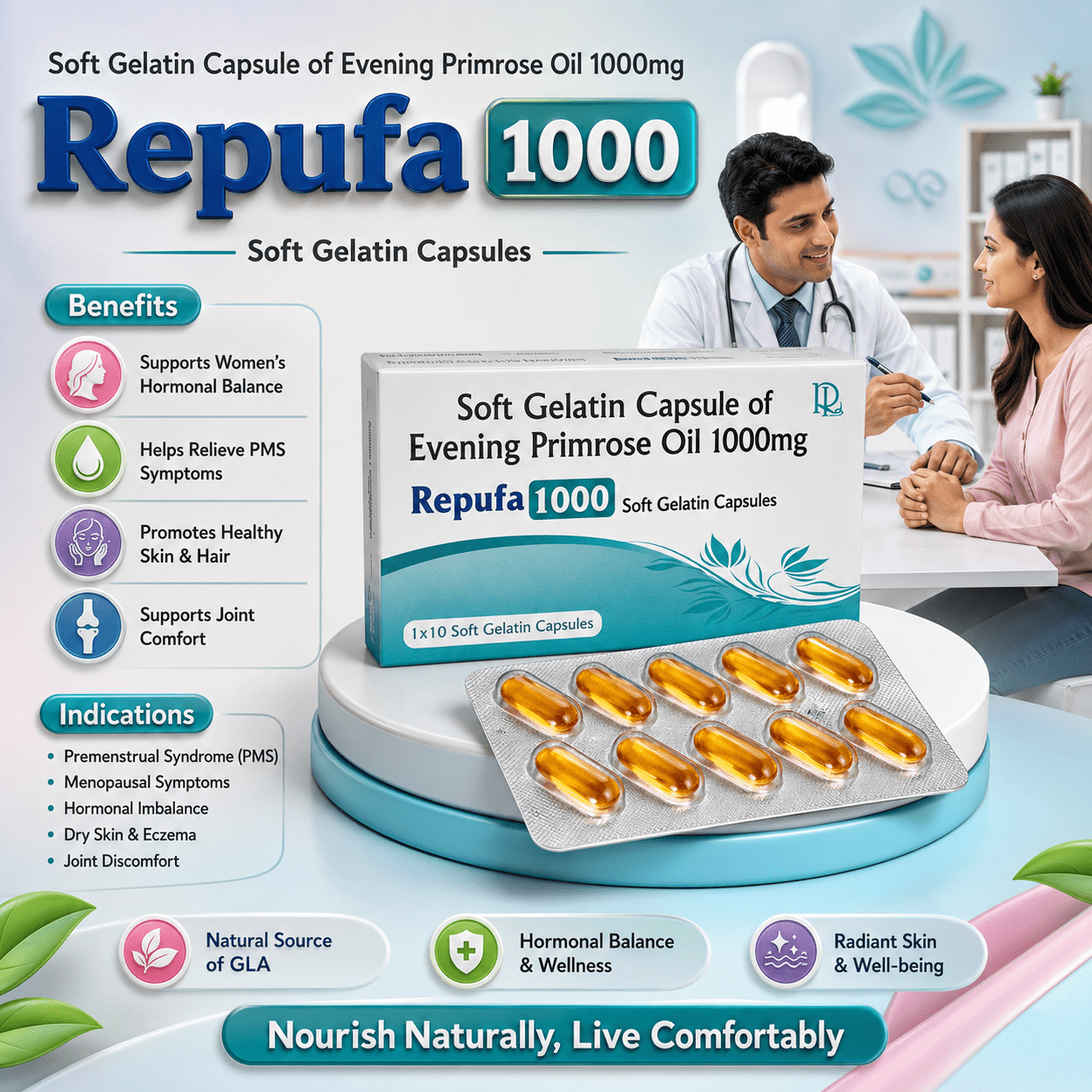 REPUFA-1000 , Mrp :320.00/10 Cap. - Image 2