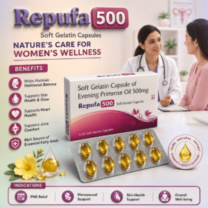 REPUFA-500 , Mrp : 120.00/10 Cap.