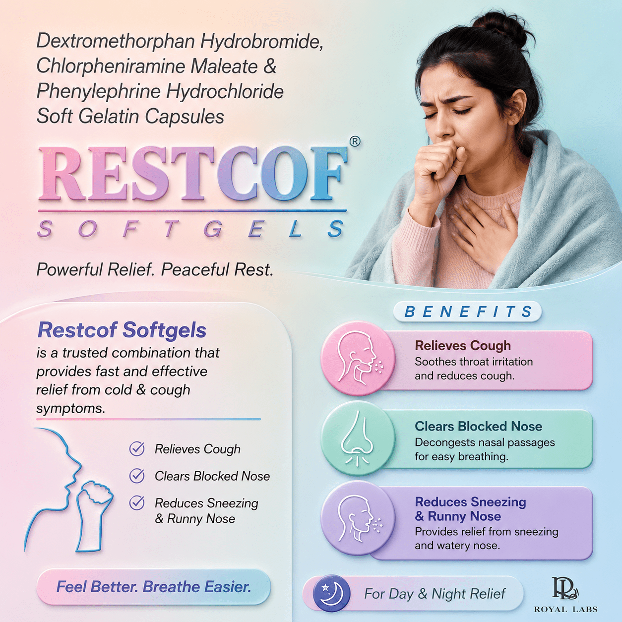 RESTCOF , Mrp : 57.00 / 10 Capsules - Image 3