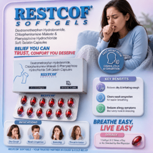 RESTCOF , Mrp : 57.00 / 10 Capsules