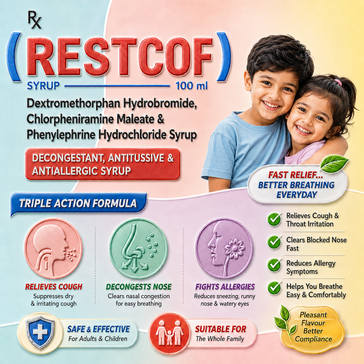 RESTCOF Syrup , Mrp : 115.00 - Image 3