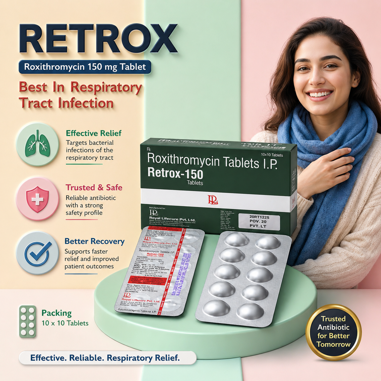 RETROX-150 , Mrp : 112.00/10 Tab.